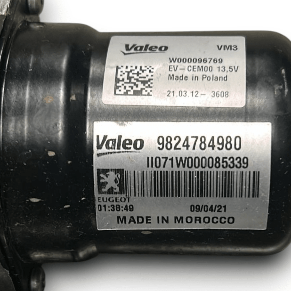 Motorino tergicristalli anteriore citroen c4 cod:9824784980 (2020 >) - F&P CRASH SRL - Ricambi Usati
