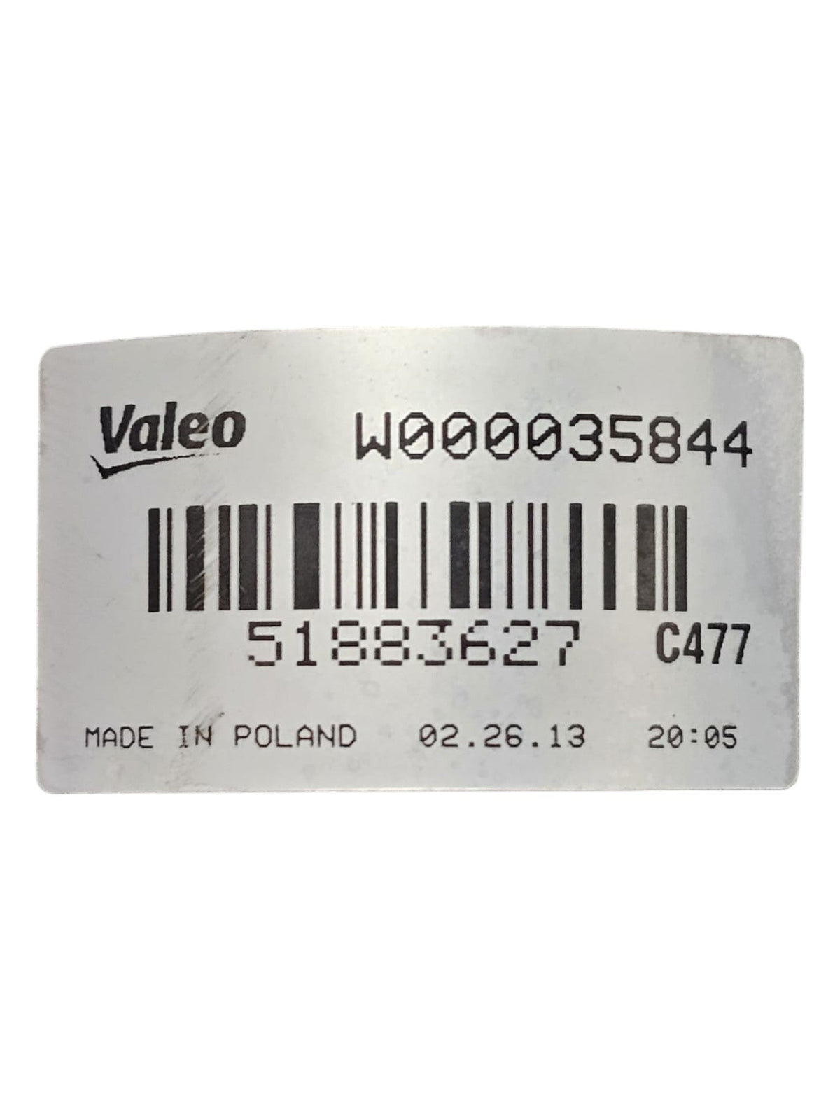 Front Windshield Wiper Motor Fiat 500L Code:51883627 (2012 - 2022) - F&P CRASH SRLS - Used Parts