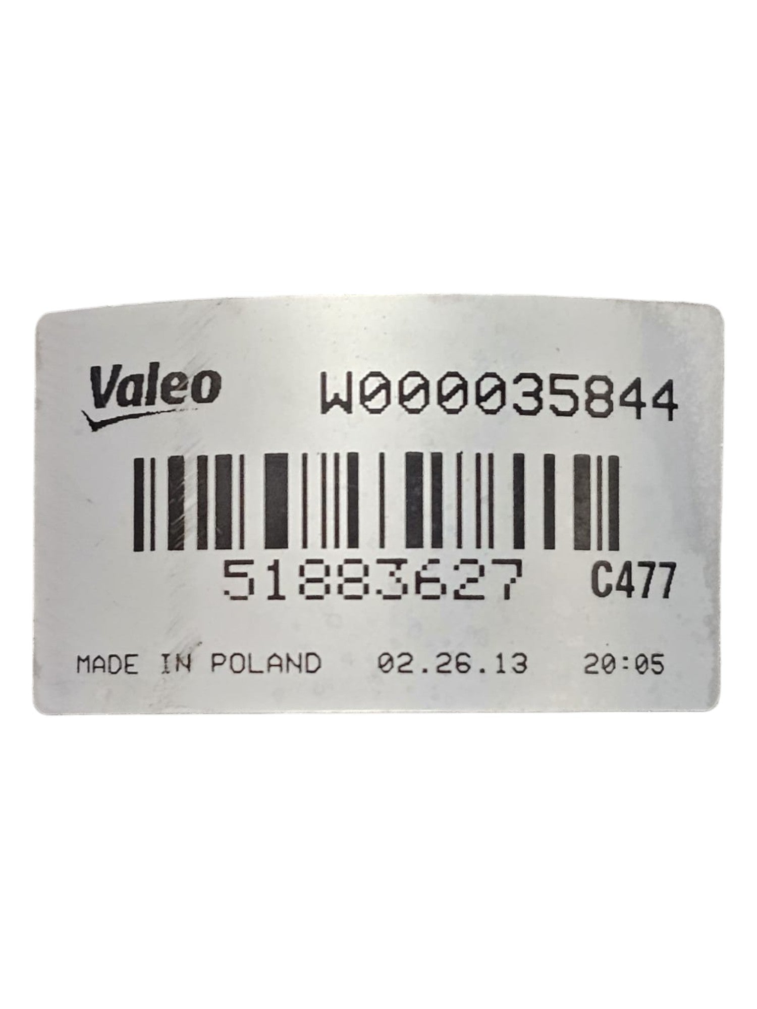 Motorino Tergicristalli Anteriore Fiat 500L Cod:51883627 (2012 - 2022) - F&P CRASH SRLS - Ricambi Usati