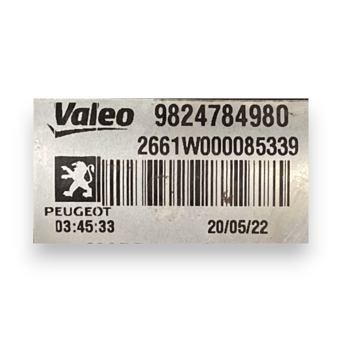 Motorino tergicristalli anteriore peugeot 208 II cod:9824784980 (2019 - ) - F&P CRASH SRLS - Ricambi Usati