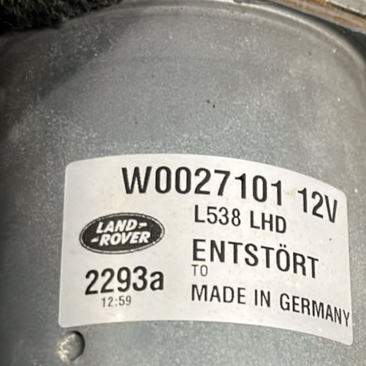 Front Windshield Wiper Motor Range Rover Evoque I code:W0027101 (2011 > 2018) - F&P CRASH SRLS - Used Parts
