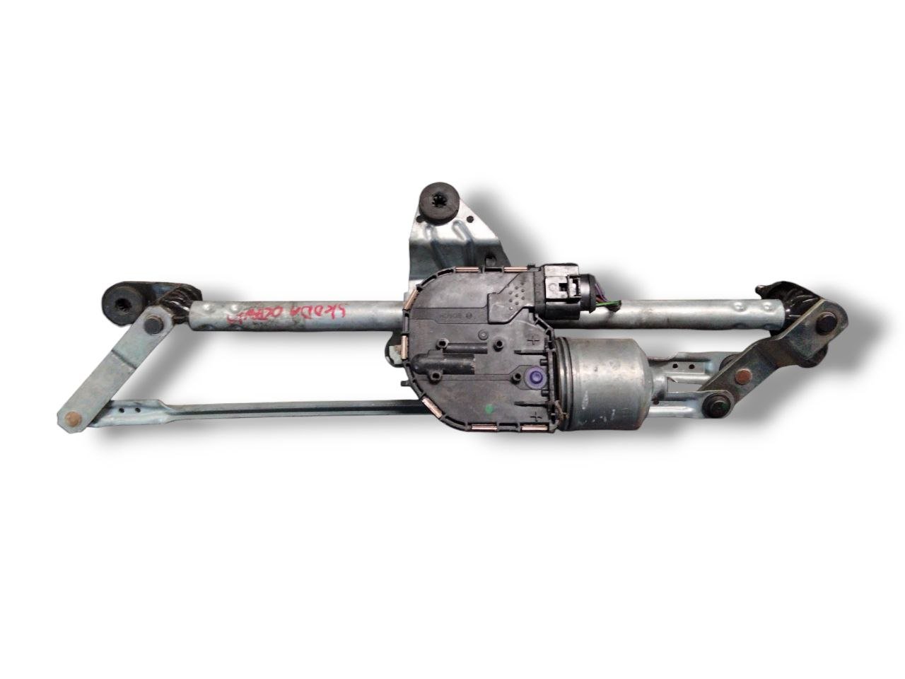 Front Windshield Wiper Motor Skoda Octavia (2012 - 2019) cod.5E1955119A - 5E1955023B - F&P CRASH SRLS - Used Spare Parts