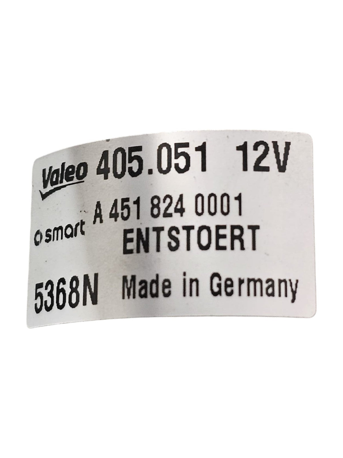 Front Wiper Motor Smart ForTwo W451 Code:A4518240001 (2007 - 2015) - F&P CRASH SRLS - Used Parts