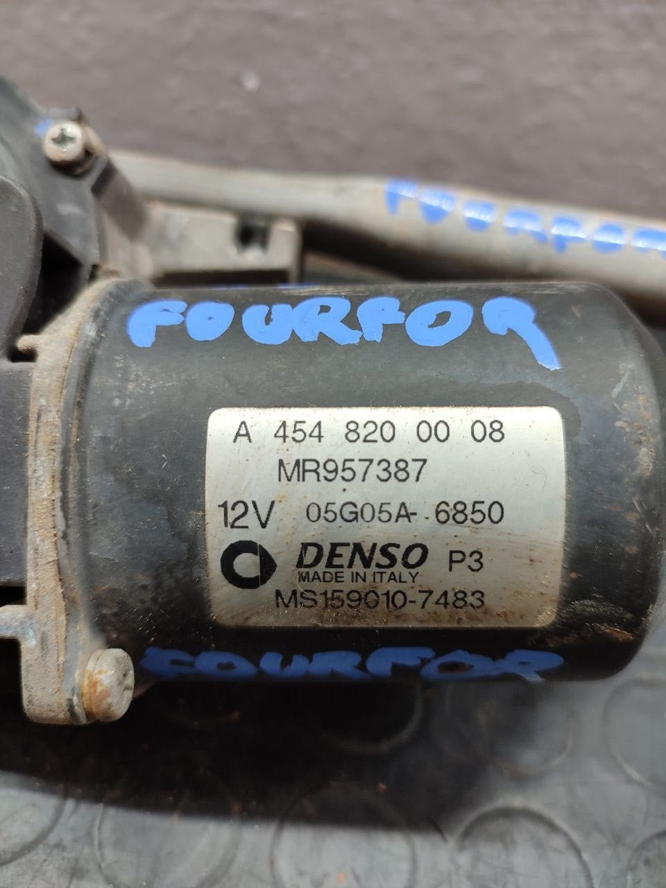 Front Windshield Wiper Motor SMART FOURFOR I series 1.5 (2005) code: A4540008 - F&P CRASH SRLS - Used Parts
