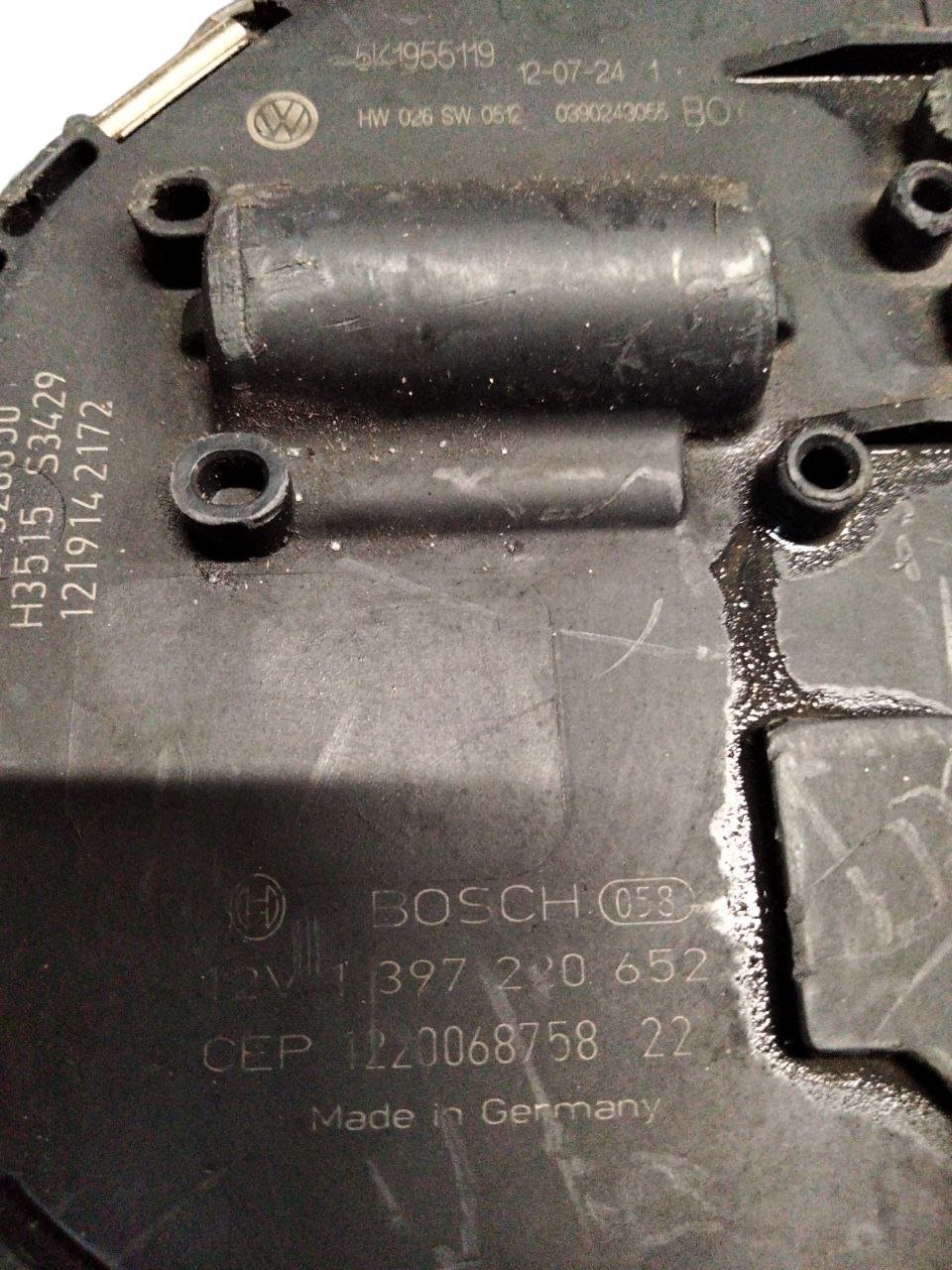 Front windshield wiper motor Volkswagen Golf VI (2008 - 2012) cod.1397220652 - 5K1955119 - F&P CRASH SRLS - Used Parts
