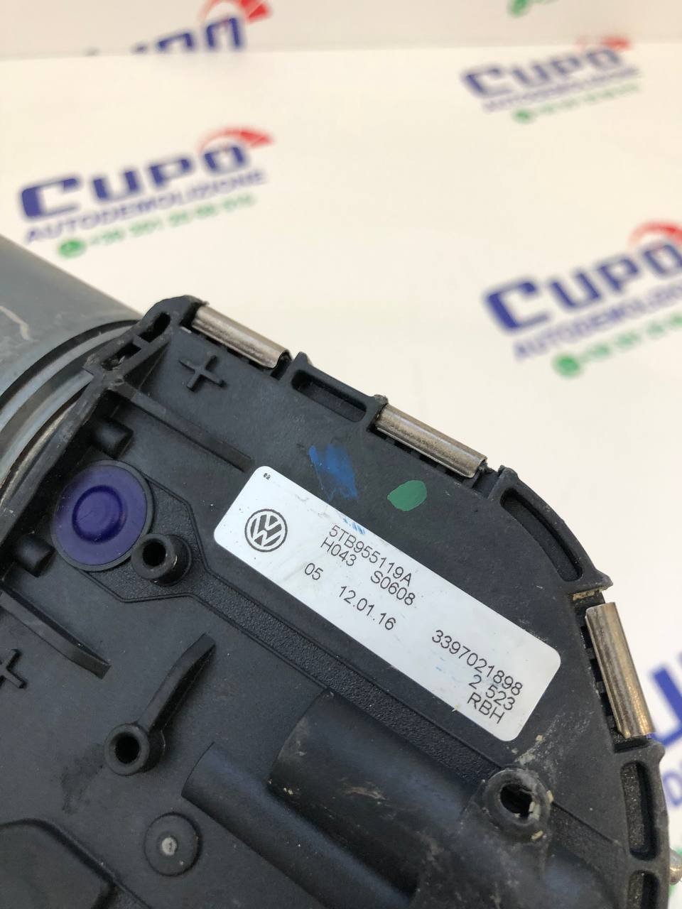 windscreen wiper motor with linkage volkswagen touran 5t 5tb955023a 5tb955119a - F&P CRASH SRLS - Used Parts