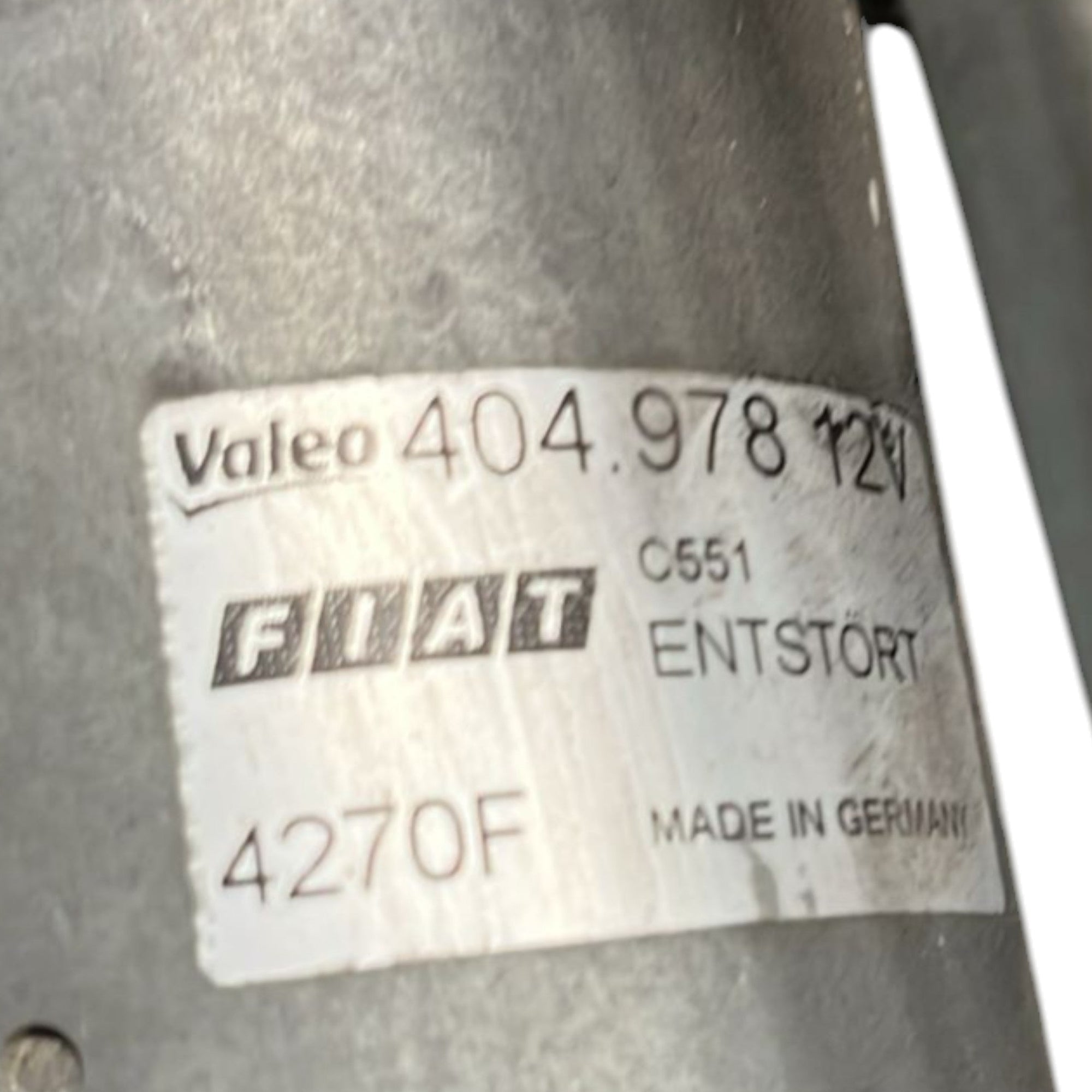 Motorino Tergicristallo Anteriore Fiat Punto Evo cod:404978 (2009 > 2012) - F&P CRASH SRLS - Ricambi Usati
