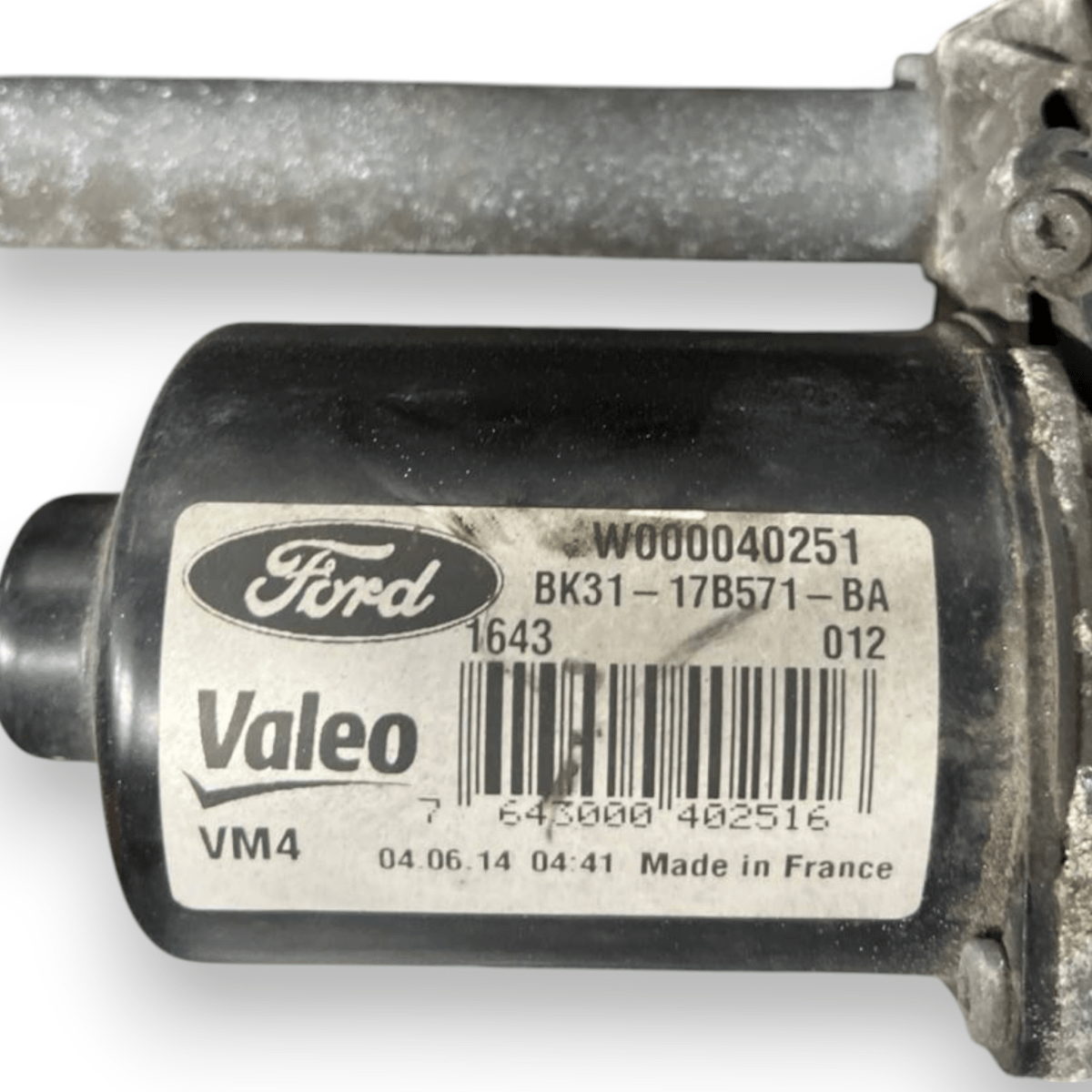 Motorino Tergicristallo anteriore Ford Transit Custom (2012 - ) cod: BK31 - 17B571 - BA - F&P CRASH SRLS - Ricambi Usati