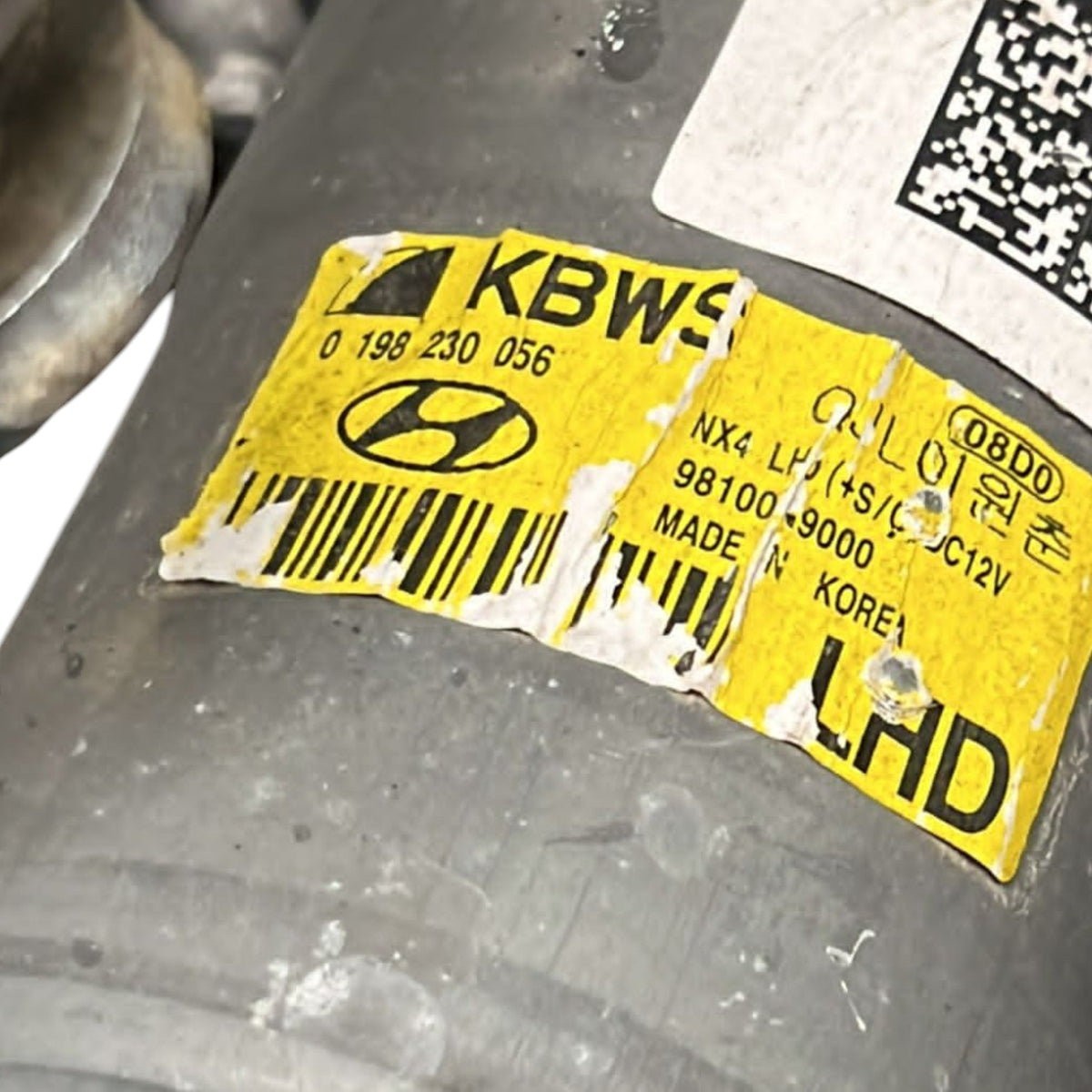 Front windshield wiper motor Hyundai Tucson (HEV) code:0198230056 (2020 >) - F&P CRASH SRLS - Used Parts
