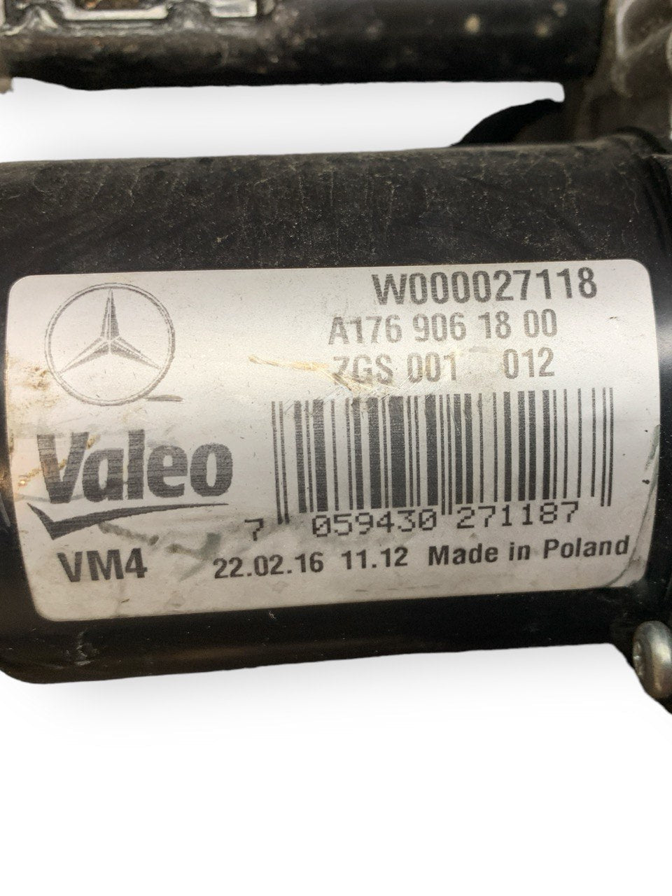 Motorino Tergicristallo Anteriore Mercedes Classe A W176 (2016) cod.a1769061800 - F&P CRASH SRLS - Ricambi Usati