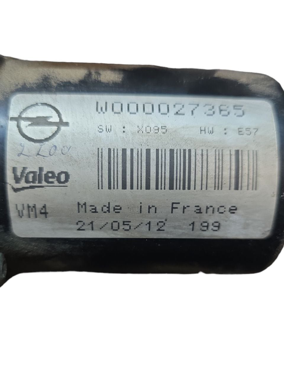 Motorino Tergicristallo Anteriore Opel Zafira C Tourer ( 2015 - 2019 ) Cod : W000027365 - F&P CRASH SRLS - Ricambi Usati