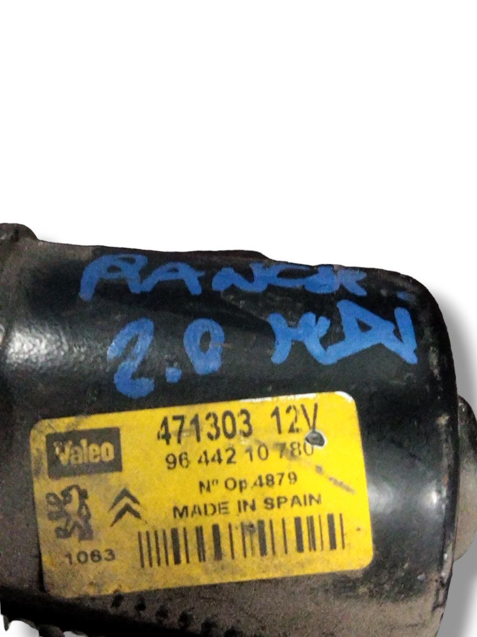 Front Windshield Wiper Motor Peugeot Ranch / Partner (1996 - 2013) code.9644210780 - F&P CRASH SRLS - Used Parts