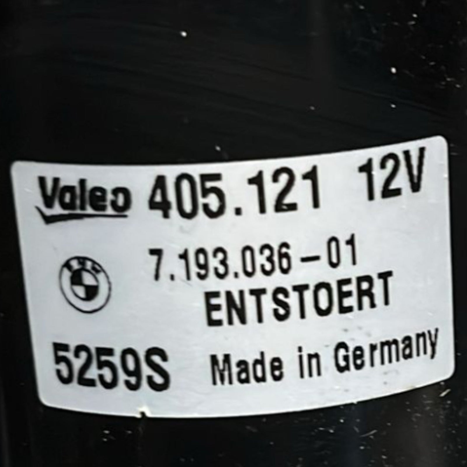 Wiper Motor Bmw Series I (E87) code:405121 (2004 > 2013) - F&P CRASH SRLS - Used Parts