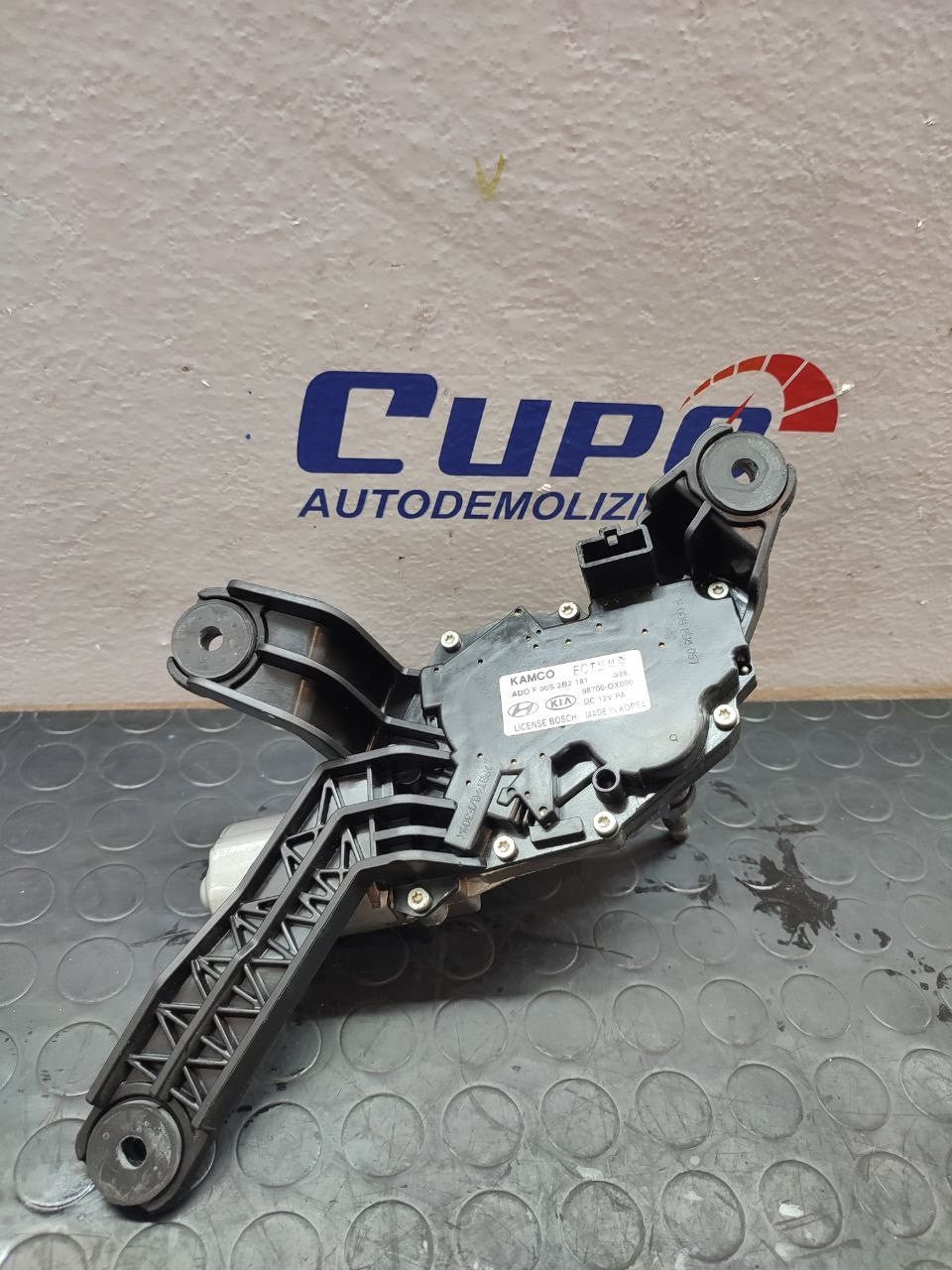 Rear Windshield Wiper Motor HYUNDAI i10 (2008) Code: ADOF00S2B2181 - F&P CRASH SRLS - Used Parts
