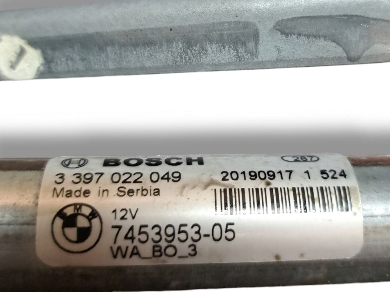 Motorino Tergicristallo Tandem anteriore BMW Serie 1 ( F40 - 2022 ) COD:745395305 - F&P CRASH SRLS - Ricambi Usati