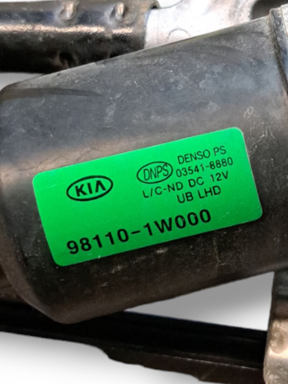 Front Wiper Motor Tandem Kia Rio (2013 - III - UB) CODE:98110-1W000 - F&P CRASH SRLS - Used Parts