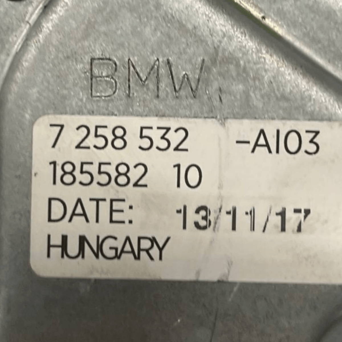 Rear wiper motor for Bmw Series 1 F20 (2011 to 2019) code: 7258532 - F&P CRASH SRLS - Used Parts
