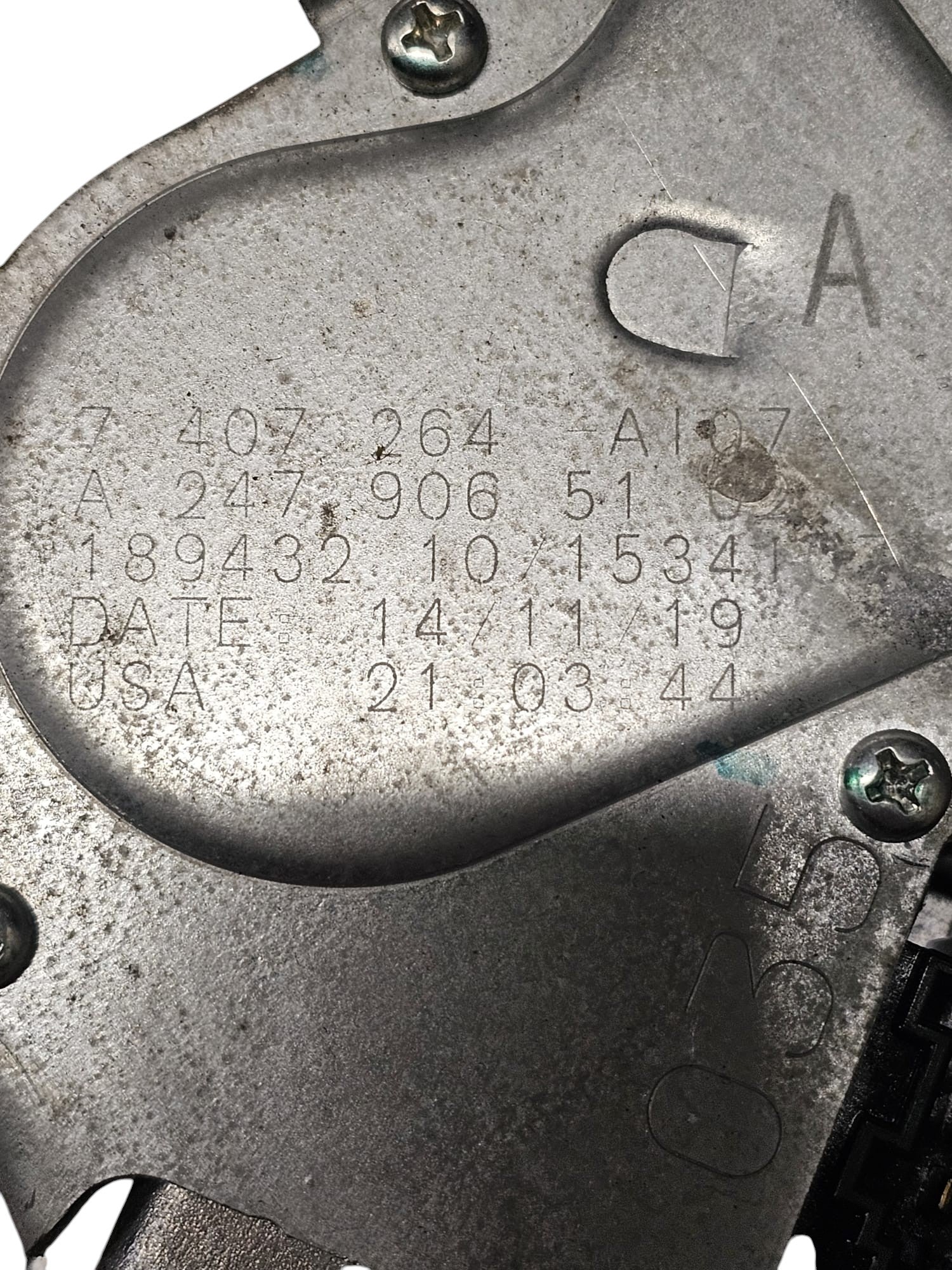 Rear Wiper Motor Mercedes A-Class W177 Code:A2479065102 (2018 - >) - F&P CRASH SRLS - Used Parts
