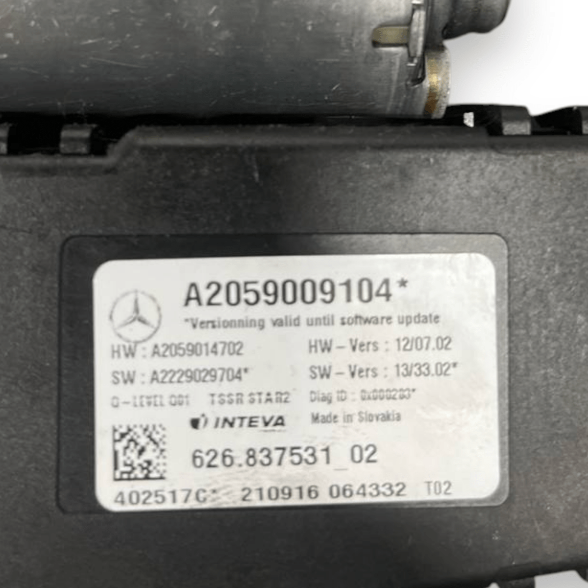 Motorino Tetto / Tettuccio Apribile Mercedes - Benz Glc C253 (2016 al 2023) cod: A2059009104 - F&P CRASH SRLS - Ricambi Usati