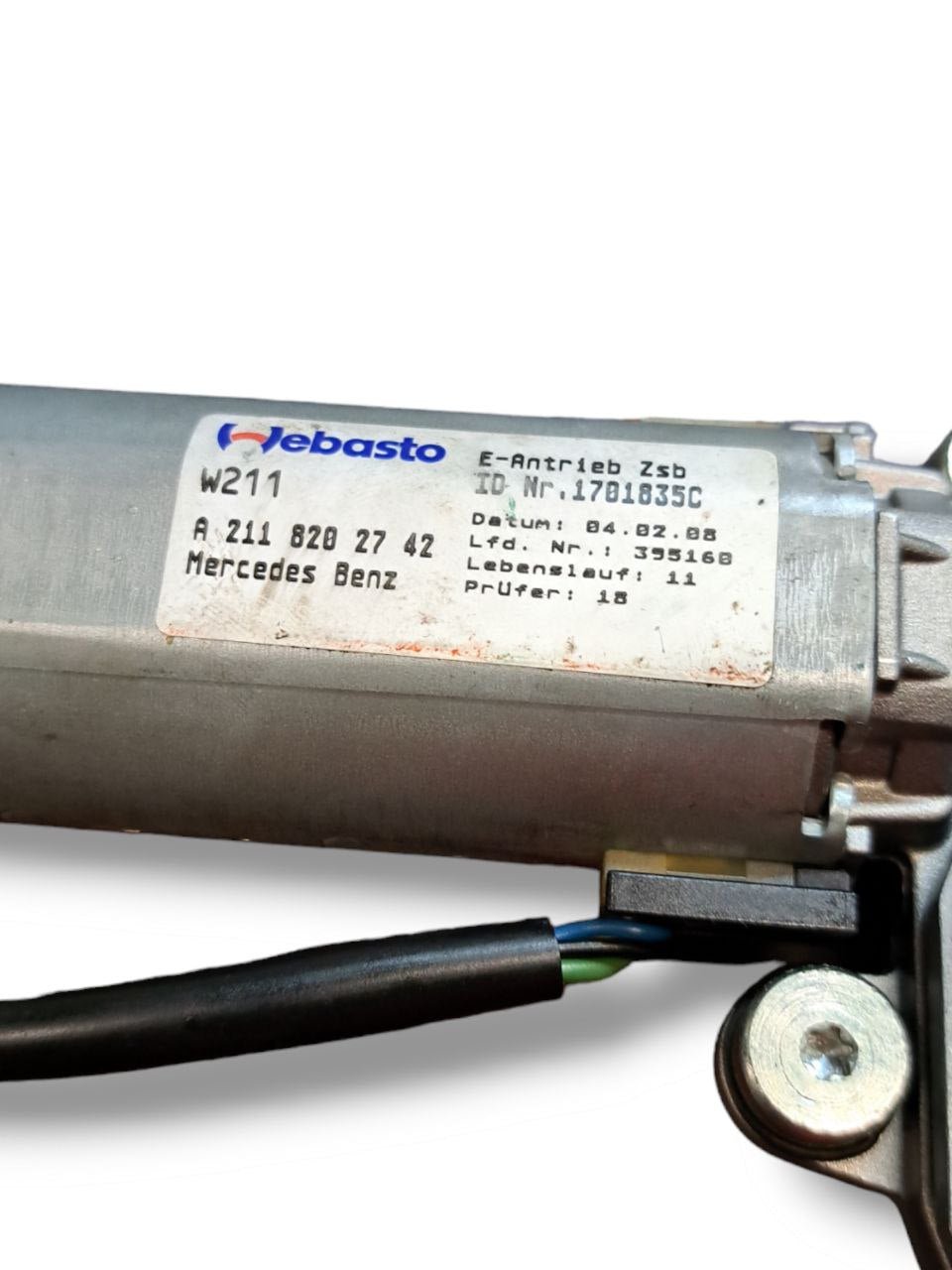 Motorino tettuccio apribile Mercedes-Benz Classe S W221 / Classe E W211 (2005-2013) COD:A2118202742-0390200012 - F&P CRASH SRLS - Ricambi Usati