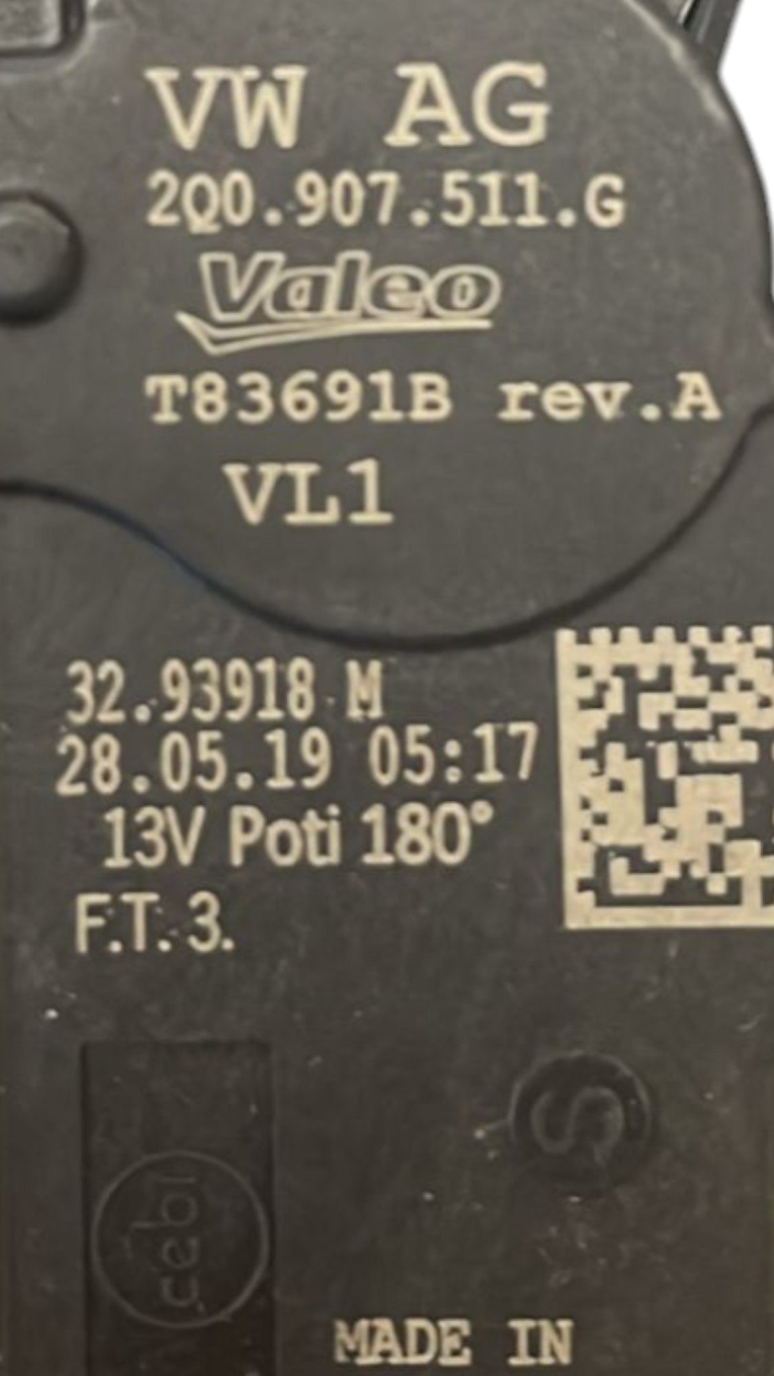 Cabin Fan Motor Volkswagen Golf VII code:2Q0907511G (2012 > 2019) - F&P CRASH SRLS - Used Parts