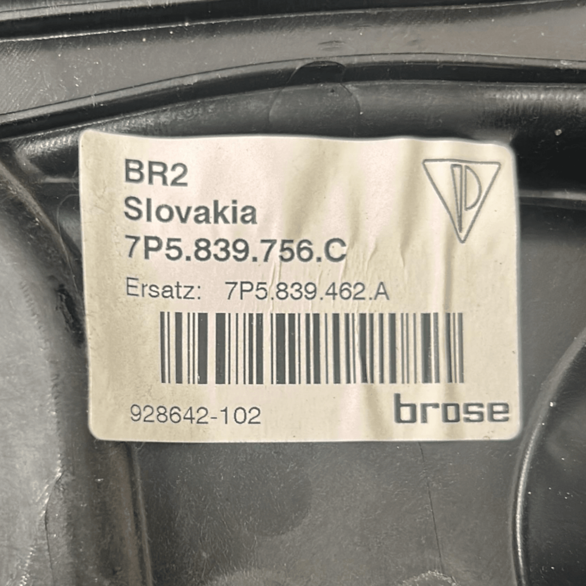 Pannello Interno Porta Posteriore Destro Porsche Cayenne (92A) cod.7P5839756C (2010 > 2017) + Cremagliera Alzavetro cod.7P5839462A - F&P CRASH SRLS - Ricambi Usati