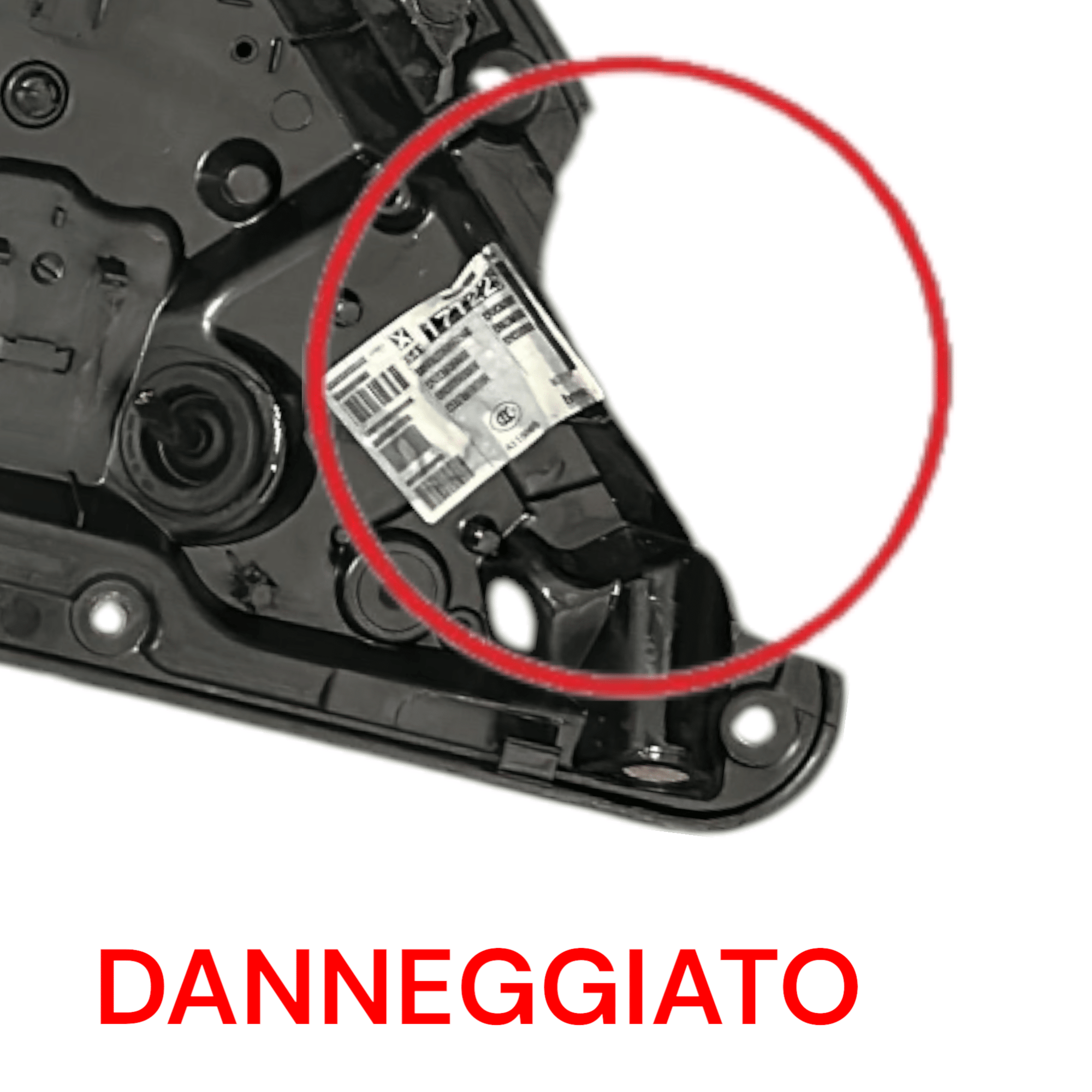 Pannello Interno Porta Posteriore Sinistro Mercedes Benz GLK (X204) cod.A1237660022 (2008 > 2015) + Cremagliera Alzavetro e Cassa - F&P CRASH SRLS - Ricambi Usati
