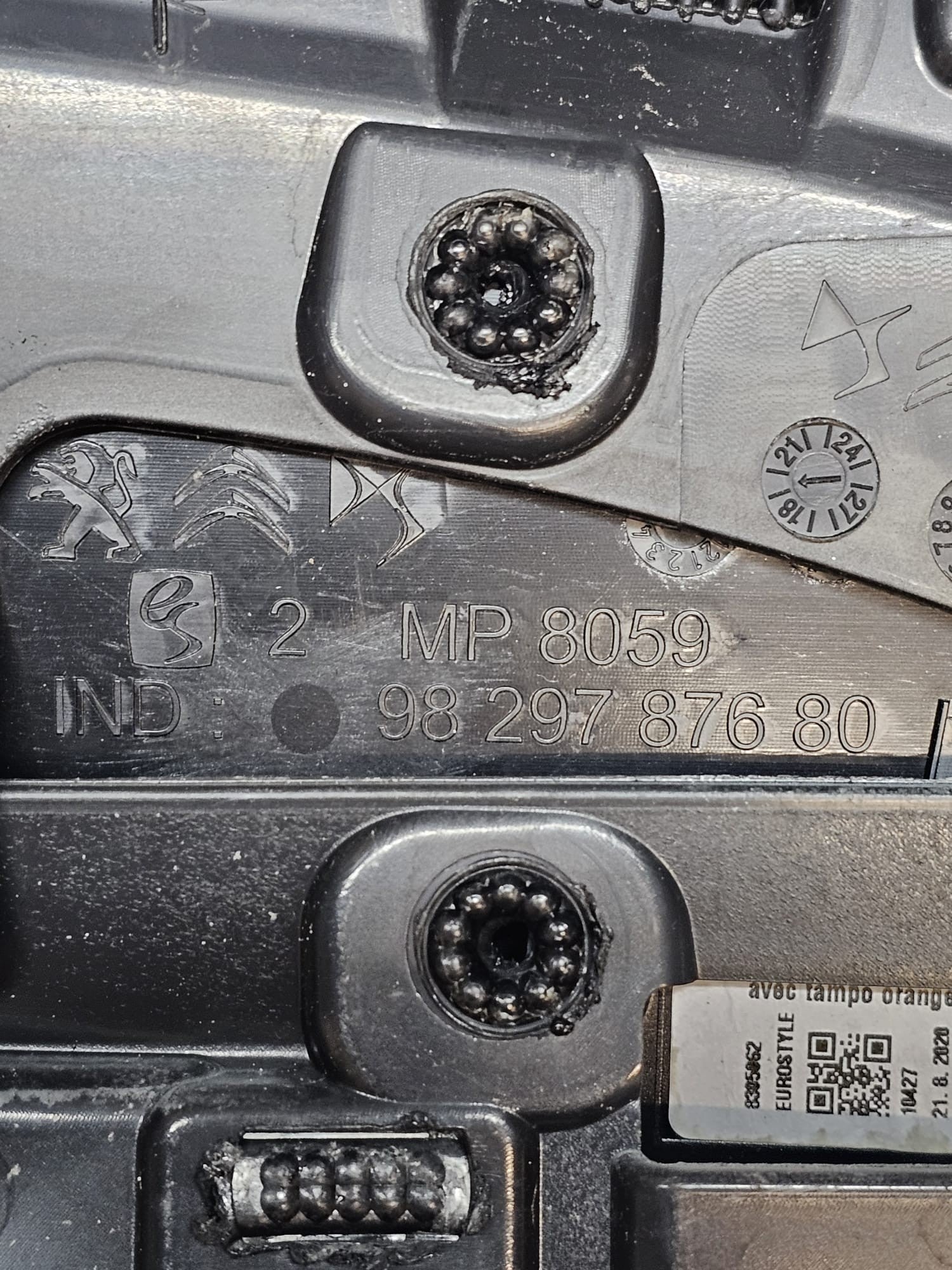 Pannello Porta Anteriore Sinistro Peugeot 208 I Cod:9829787680 (2012 - 2019) - F&P CRASH SRLS - Ricambi Usati