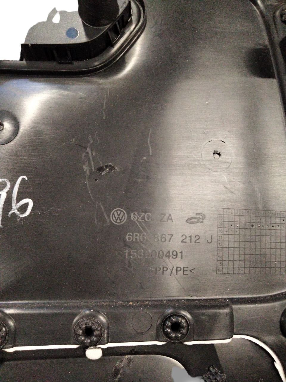 Pannello porta interno posteriore destro Volkswagen Polo 6R (2009 - 2017)cod.6R6867212J - F&P CRASH SRLS - Ricambi Usati