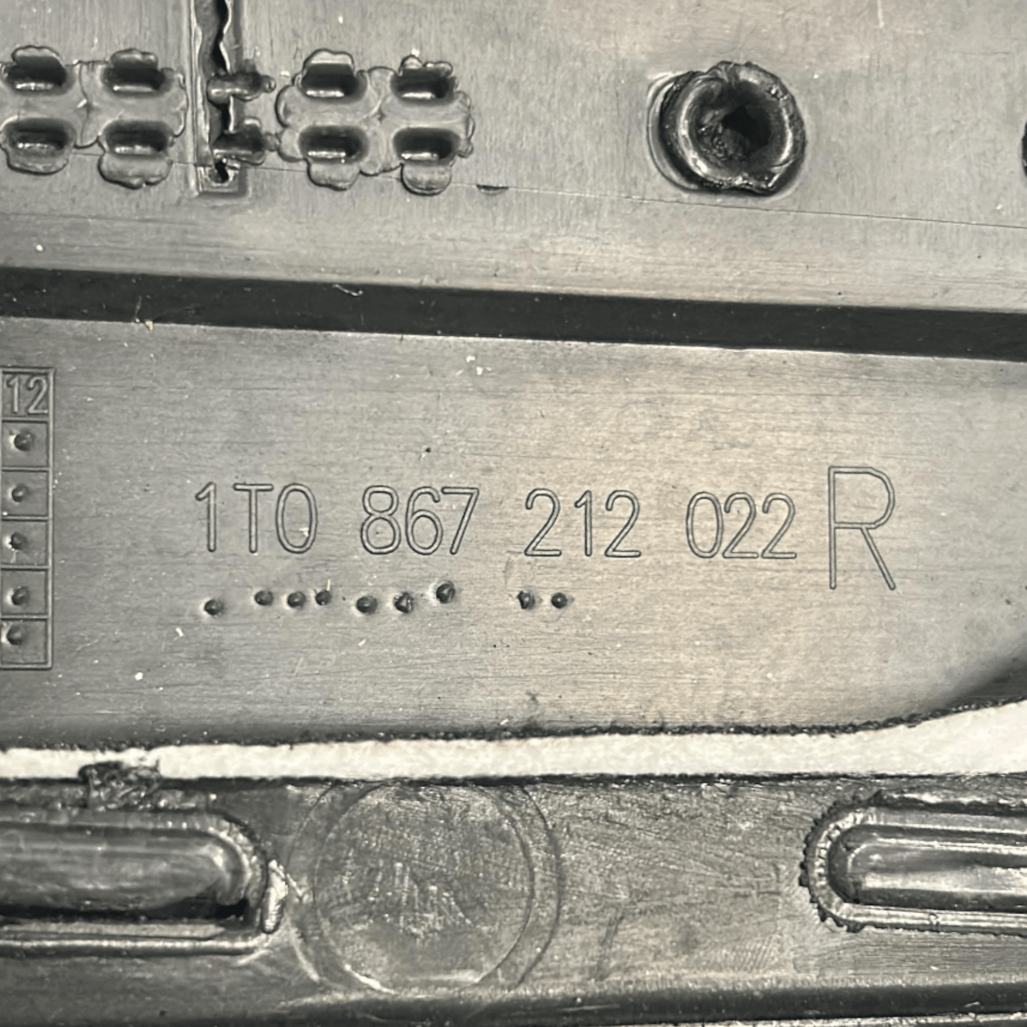 Pannello Porta Interno Posteriore Destro Volkswagen Touran (1T) cod.1T0867212 (2003 > 2015) - F&P CRASH SRLS - Ricambi Usati