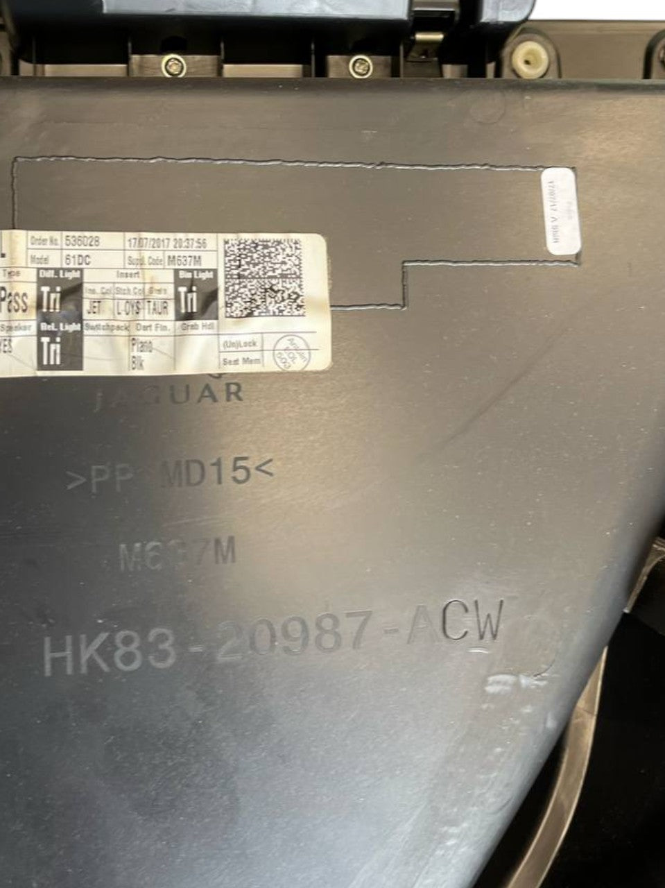 Pannello porta interno posteriore sinistra Jaguar F - Pace (2016 - >) cod.HK83 - 20987 - ACW - F&P CRASH SRLS - Ricambi Usati