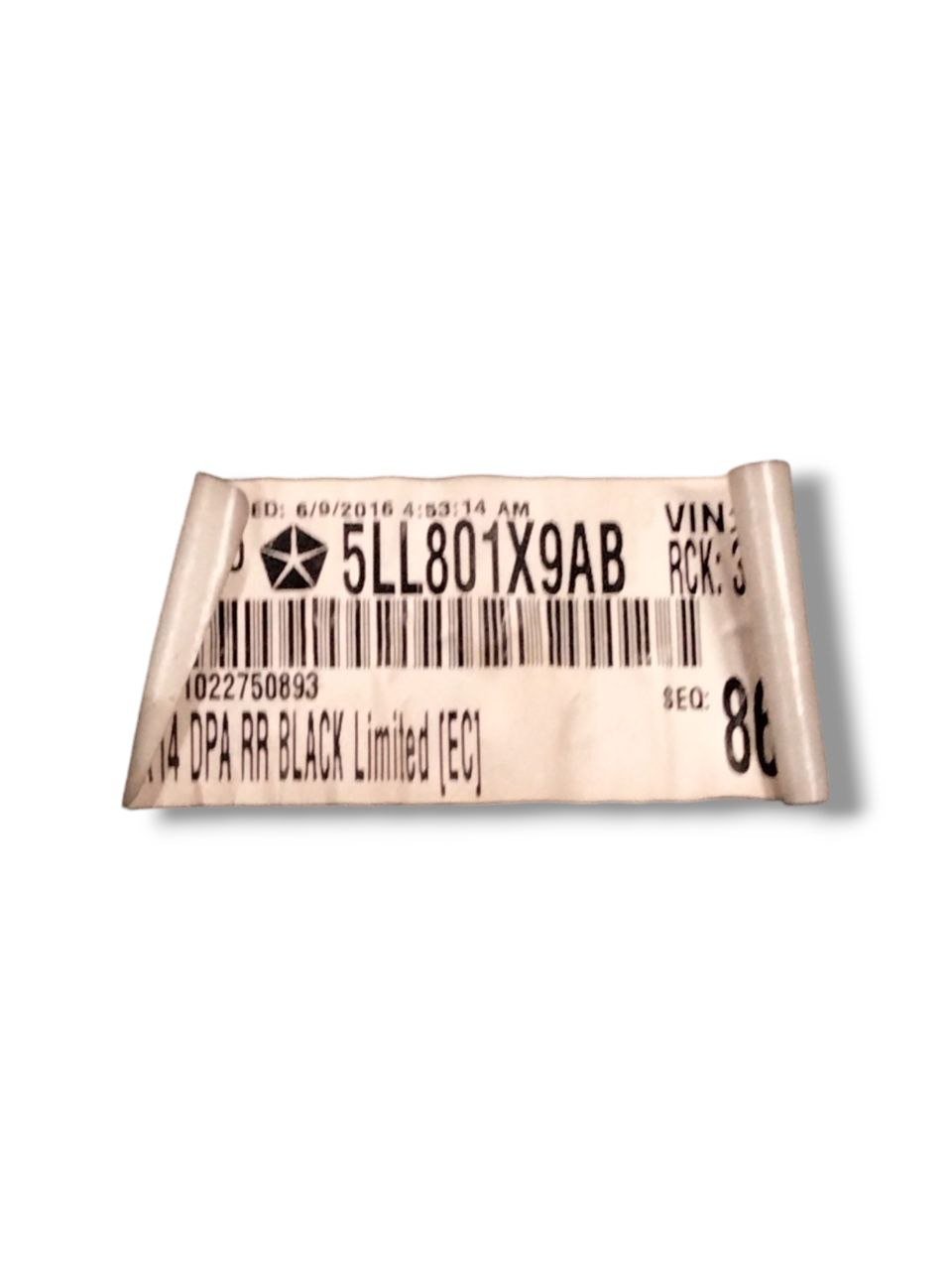 Pannello Porta Interno posteriore Sinistro Jeep Grand Cherokee (2010 - 2021) cod.5LL801X9AB - F&P CRASH SRLS - Ricambi Usati