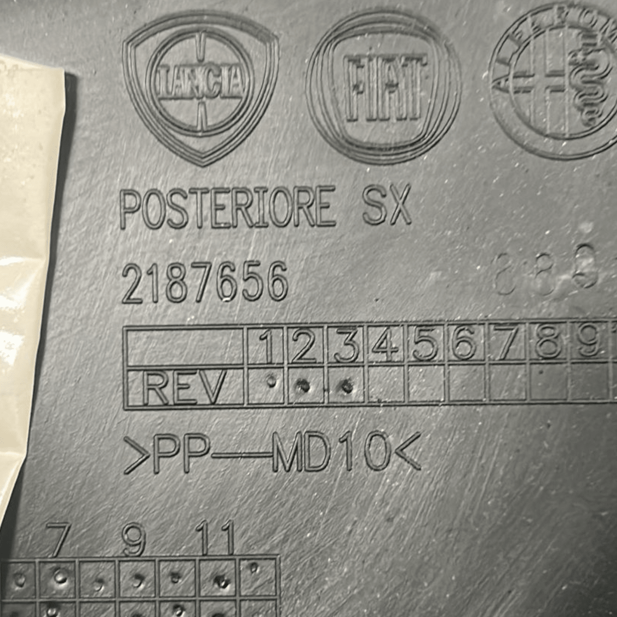 Pannello porta posteriore sinistro fiat panda 312 cod:2187656 (2012 >) - F&P CRASH SRL - Ricambi Usati