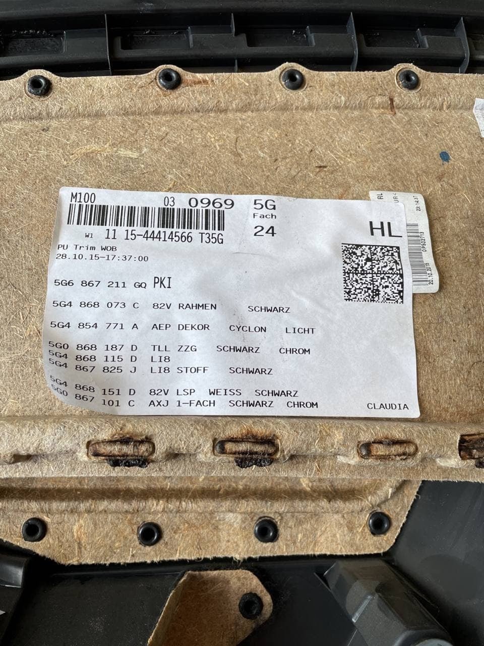 Volkswagen Golf mk7 rear left door panel - F&P CRASH SRLS - Used Parts
