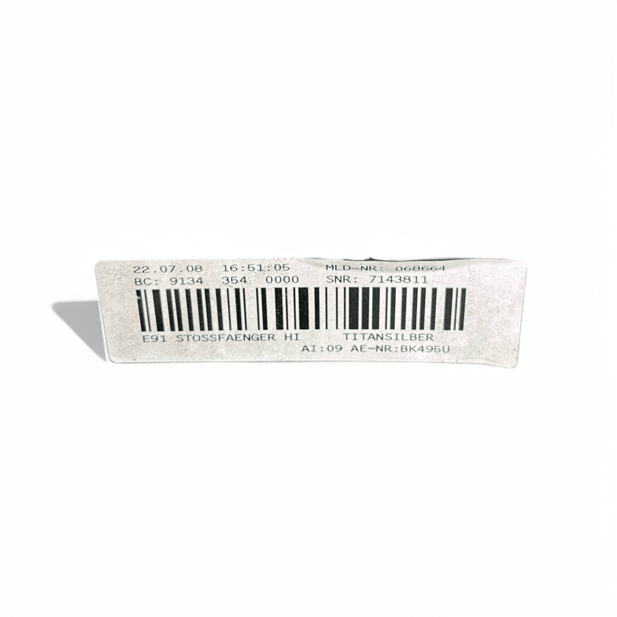 Paraurti posteriore grigio Bmw serie 3 E91 Station Wagon (2005 - 2013) cod.7143811 - F&P CRASH SRLS - Ricambi Usati
