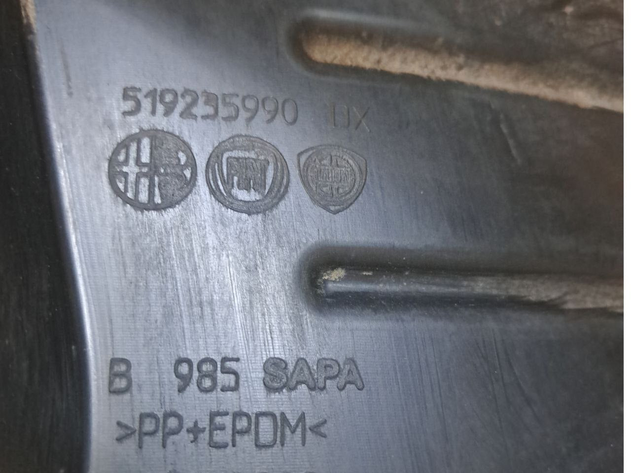 Right rear wheel arch Fiat Panda 312 (2012>) CODE:519235990 - F&P CRASH SRLS - Used Parts