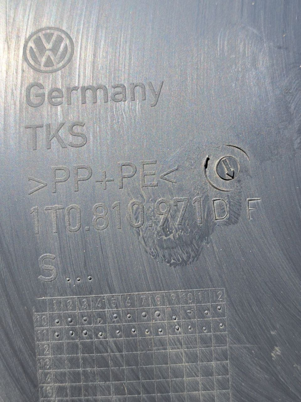 Left rear wheel arch Volkswagen Touran (2007 - 2015) COD:1T0810971 - F&P CRASH SRLS - Used Parts