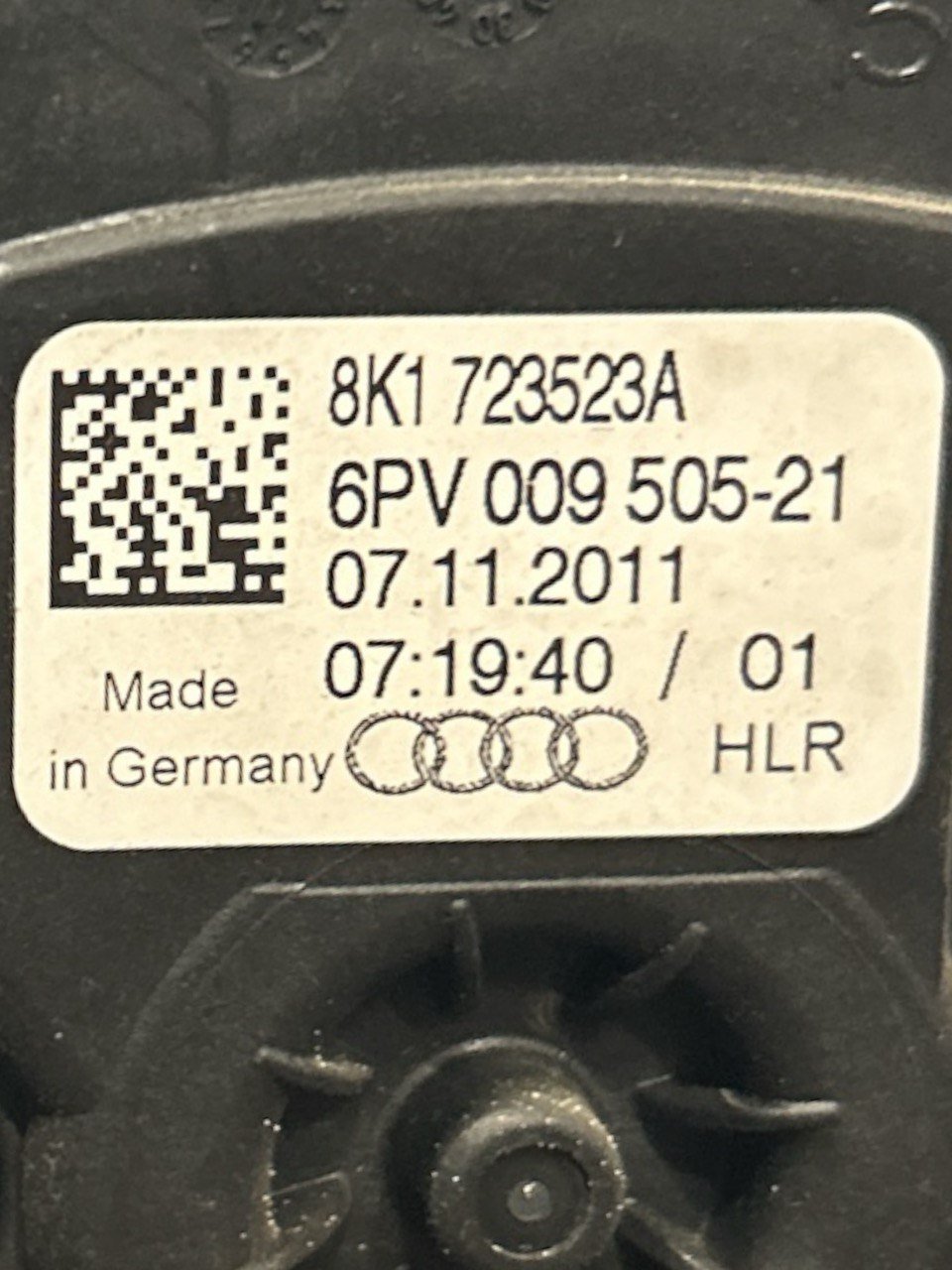 Pedale Acceleratore Audi A4 (B8) (8K) 2.0 Diesel (2008 > 2016) cod.8K1723523A - F&P CRASH SRLS - Ricambi Usati