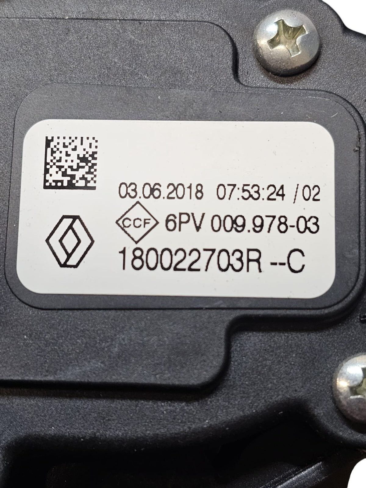 Pedale Acceleratore Dacia Sandero (2012 - 2020) Cod: 6PV00997803 - F&P CRASH SRLS - Ricambi Usati