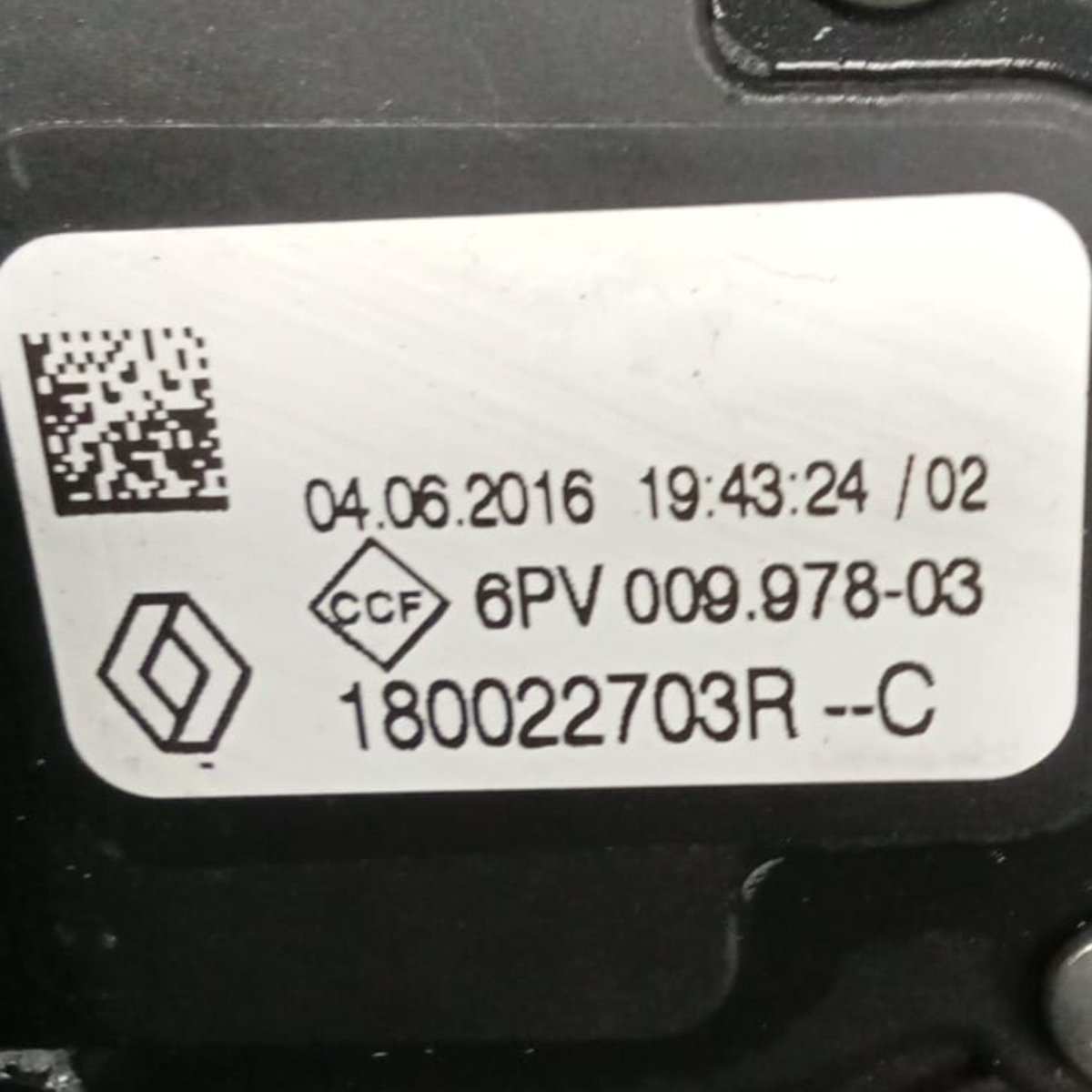 Pedale acceleratore dacia sandero II serie cod . 180022703R (2012-2020) - F&P CRASH SRL - Ricambi Usati