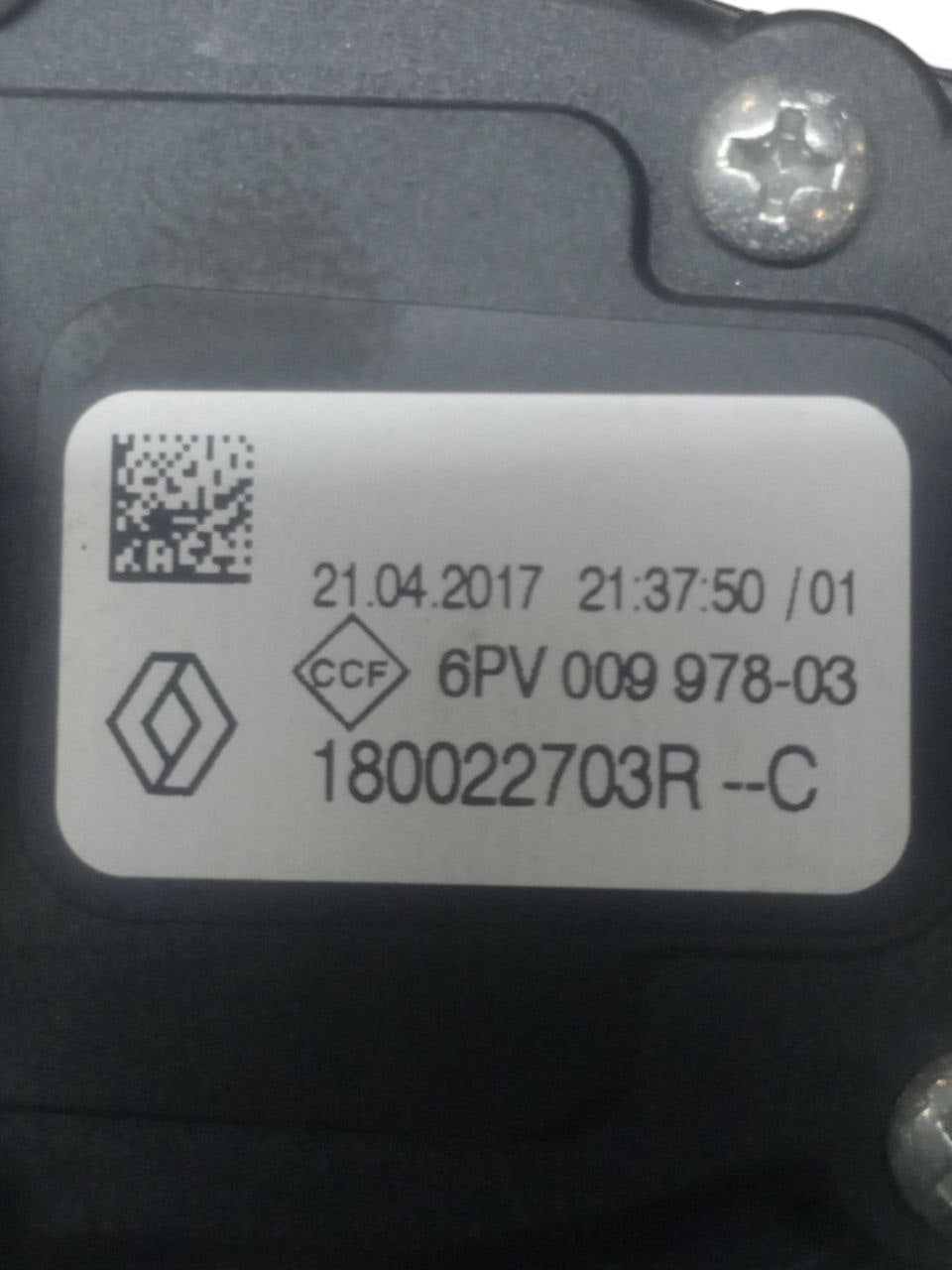 Pedale Acceleratore Dacia Sandero Stepway (2019) cod: 180022703R - F&P CRASH SRLS - Ricambi Usati