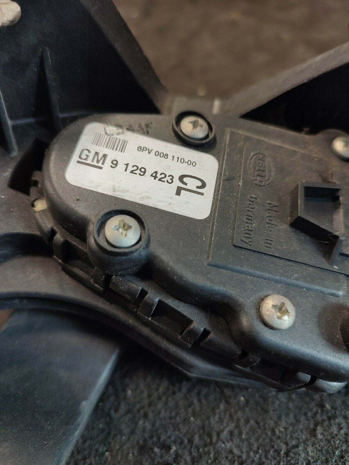 Pedale acceleratore elettronico Opel Corsa C 1.3 Benzina (2000 -2006) GM9129423 - F&P CRASH SRLS - Ricambi Usati