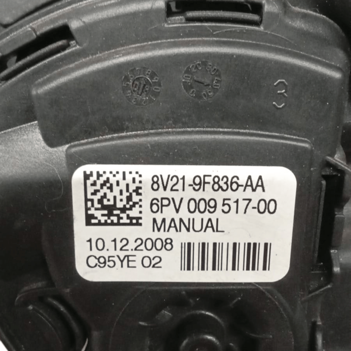 Pedale acceleratore ford fiesta VI cod . 8v21 - 9f836 - aa (2008 > 2017) - F&P CRASH SRL - Ricambi Usati