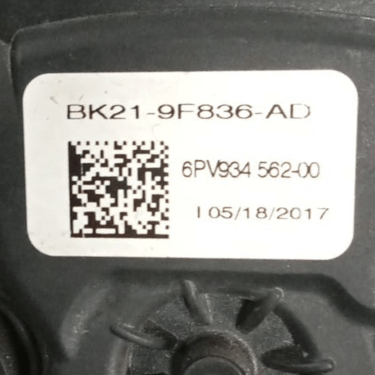 Ford Transit Custom accelerator pedal code . bk21 - 9f836 - ad (2012 >) - F&P CRASH SRL - Used Parts