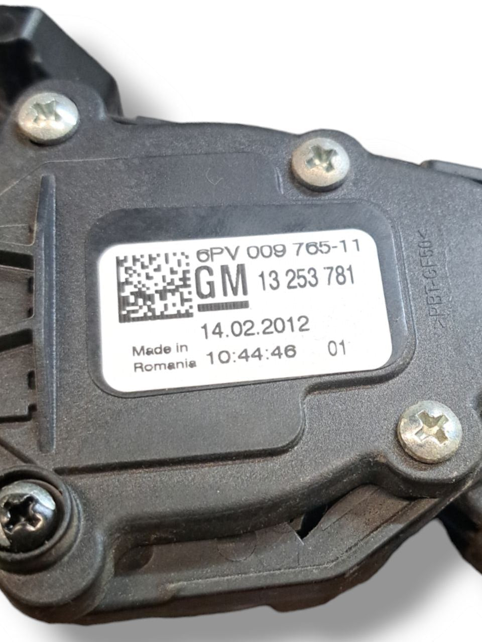 Accelerator Pedal Opel Zafira C 1.6 Petrol-Methane (2010>) COD:13253781 - F&P CRASH SRLS - Used Spare Parts