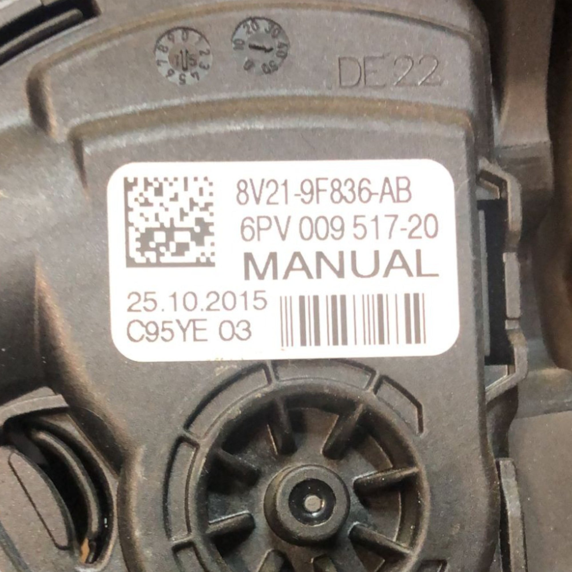 Pedale Acceleratore + Pedale Freno Ford B - Max (2012 > 2018) cod:8V21 - 9F836 - AB - F&P CRASH SRLS - Ricambi Usati