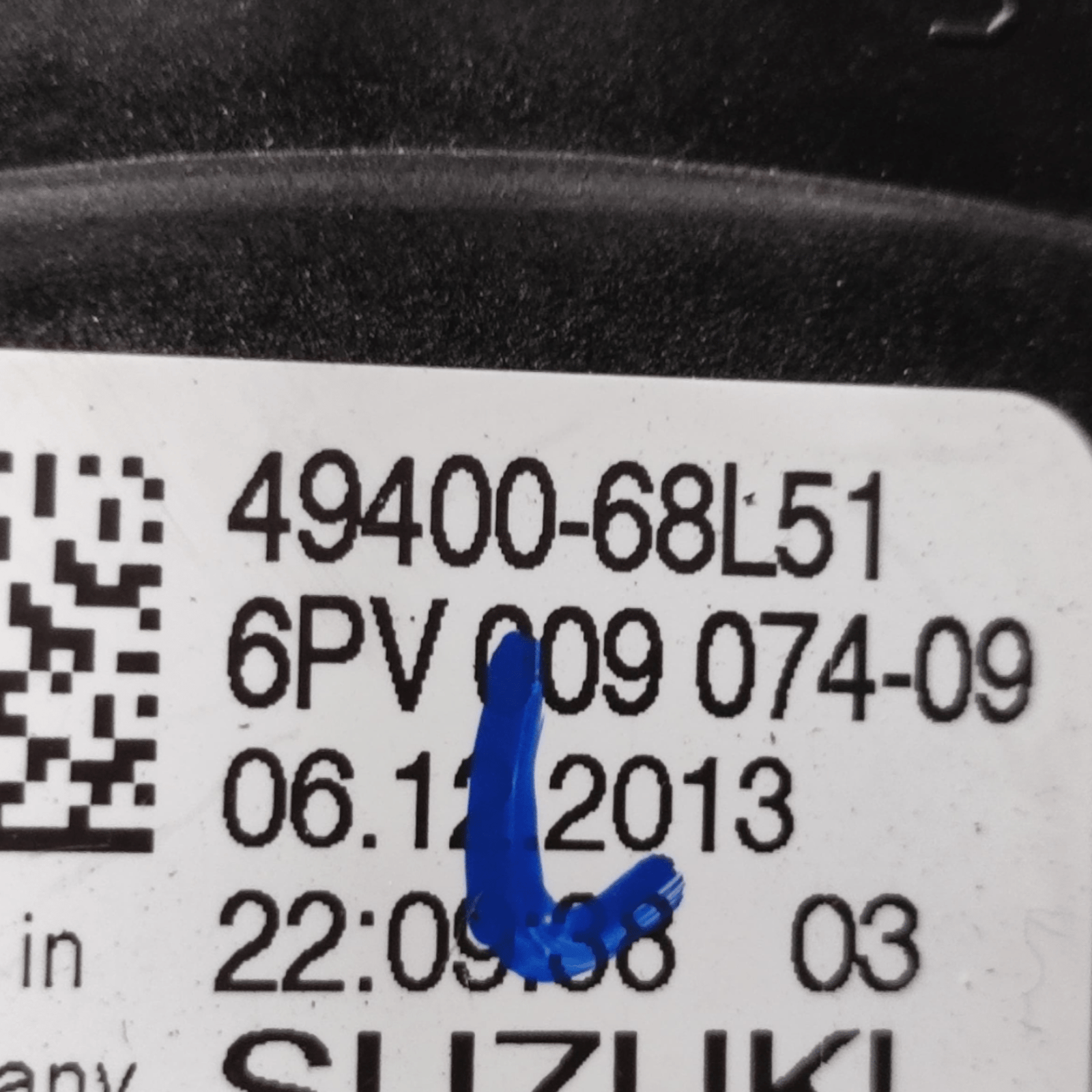 Pedale Acceleratore Suzuki S - Cross COD:4940068L51 (2013 - 2022) - F&P CRASH SRLS - Ricambi Usati