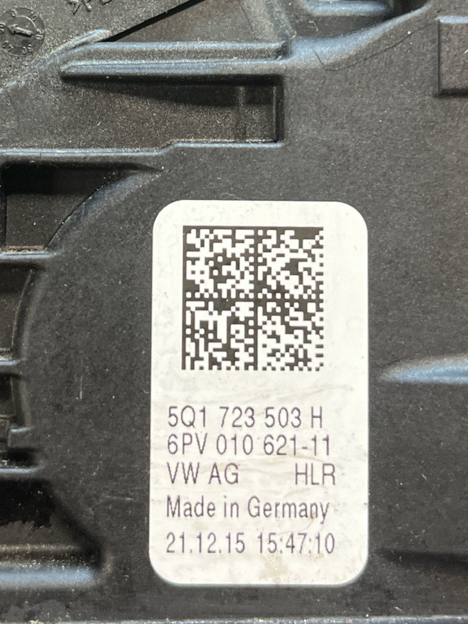 Accelerator Pedal Volkswagen Golf VII 1.22 Petrol (2012 to 2019) code: 5Q1723503H - F&P CRASH SRLS - Used Parts