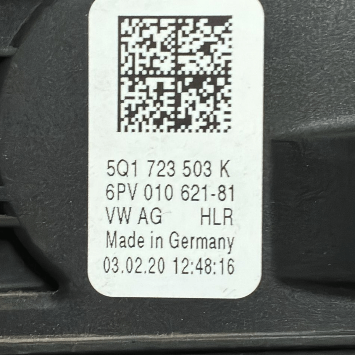 Pedale acceleratore volkswagen golf VII cod:5q1723503k (2012 - 2019) - F&P CRASH SRL - Ricambi Usati