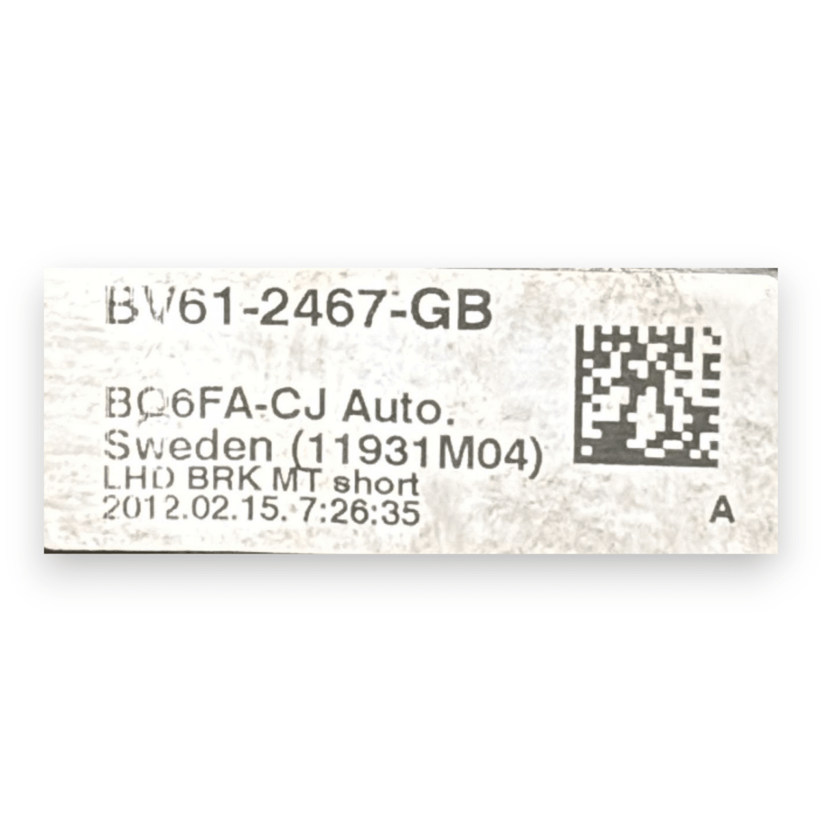 Pedale freno Ford Focus III 1.6 diesel cod.BV612467GB (2011 - 2018) - F&P CRASH SRL - Ricambi Usati